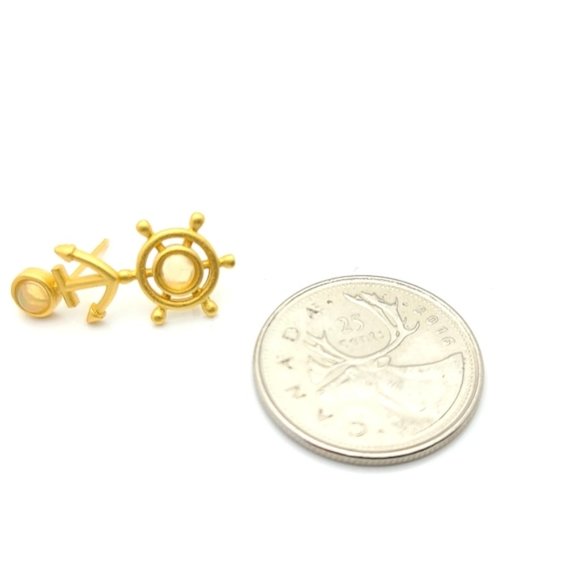 Australian Opal Sterling Silver Earrings - Picture 4 of 4